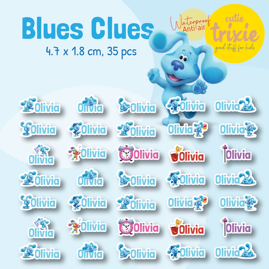 

Sticker Label Nama Anak BLUESCLUES