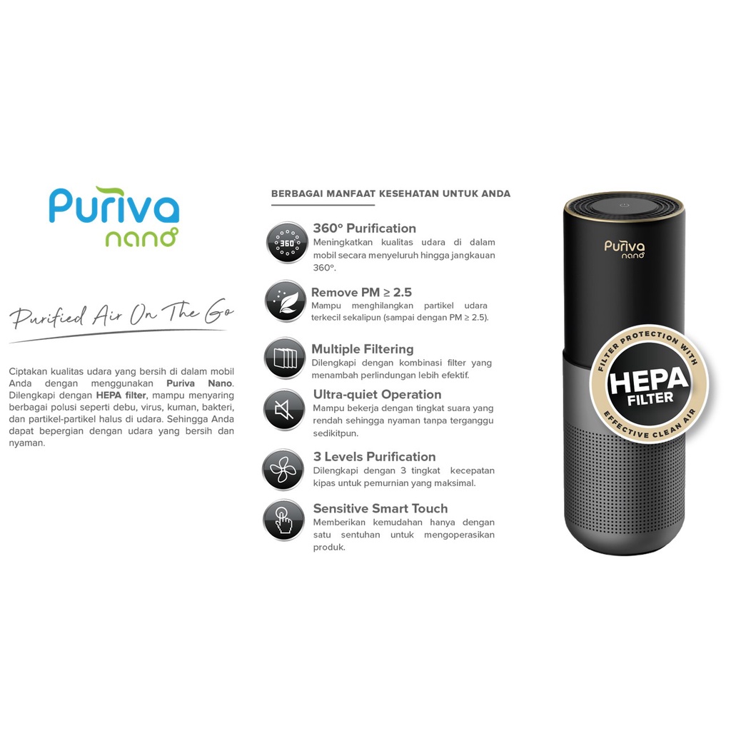 ADVANCE PURIVA S1 ADVANCE AIR PURIFIER HEPA FILTER