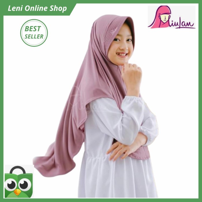Jual Jilbab Anak Bergo "Pa Me La" Teen Miulan Hijab Jilbab Anak Tanggung Murah