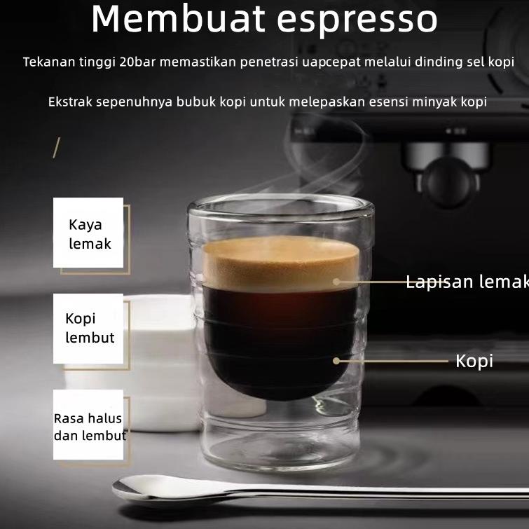 [Art. 2624] UPUPIN Coffee Maker Espresso low watt espresso maker desain retro