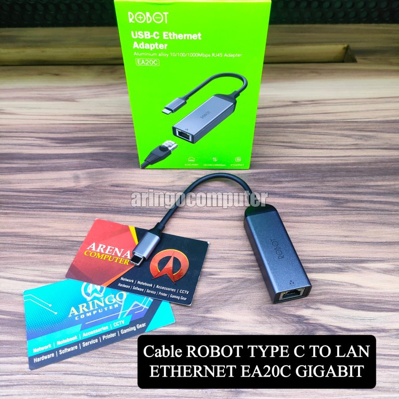 Cable ROBOT TYPE C TO LAN ETHERNET EA20C GIGABIT