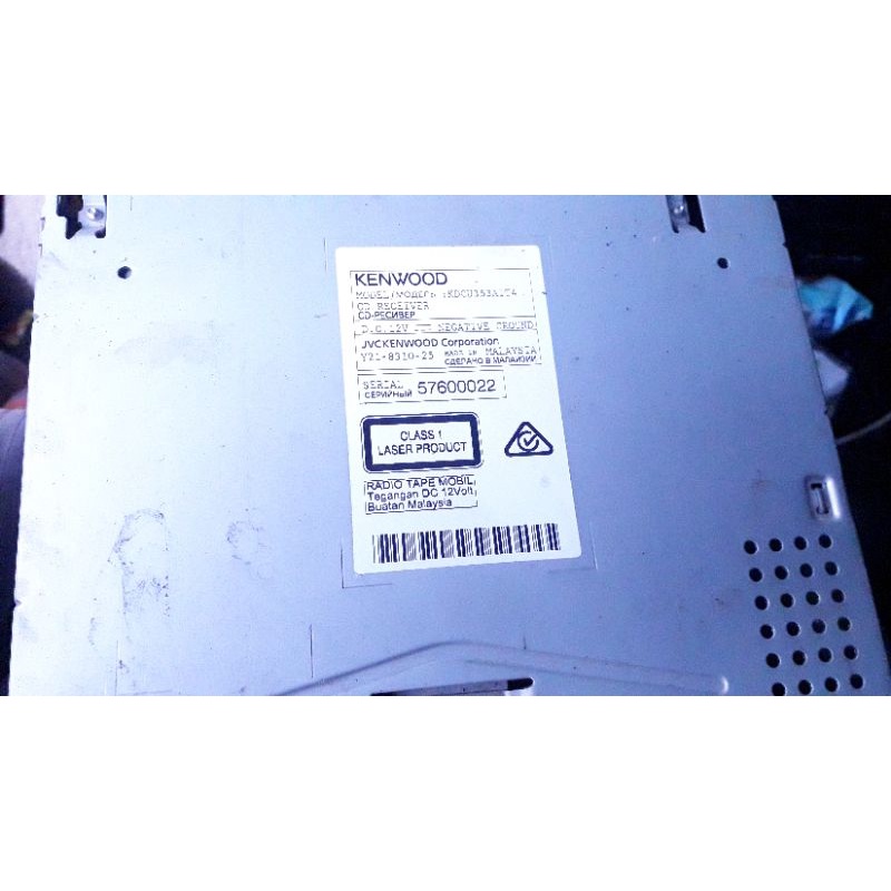 head unit kenwood nyala normal copotan
