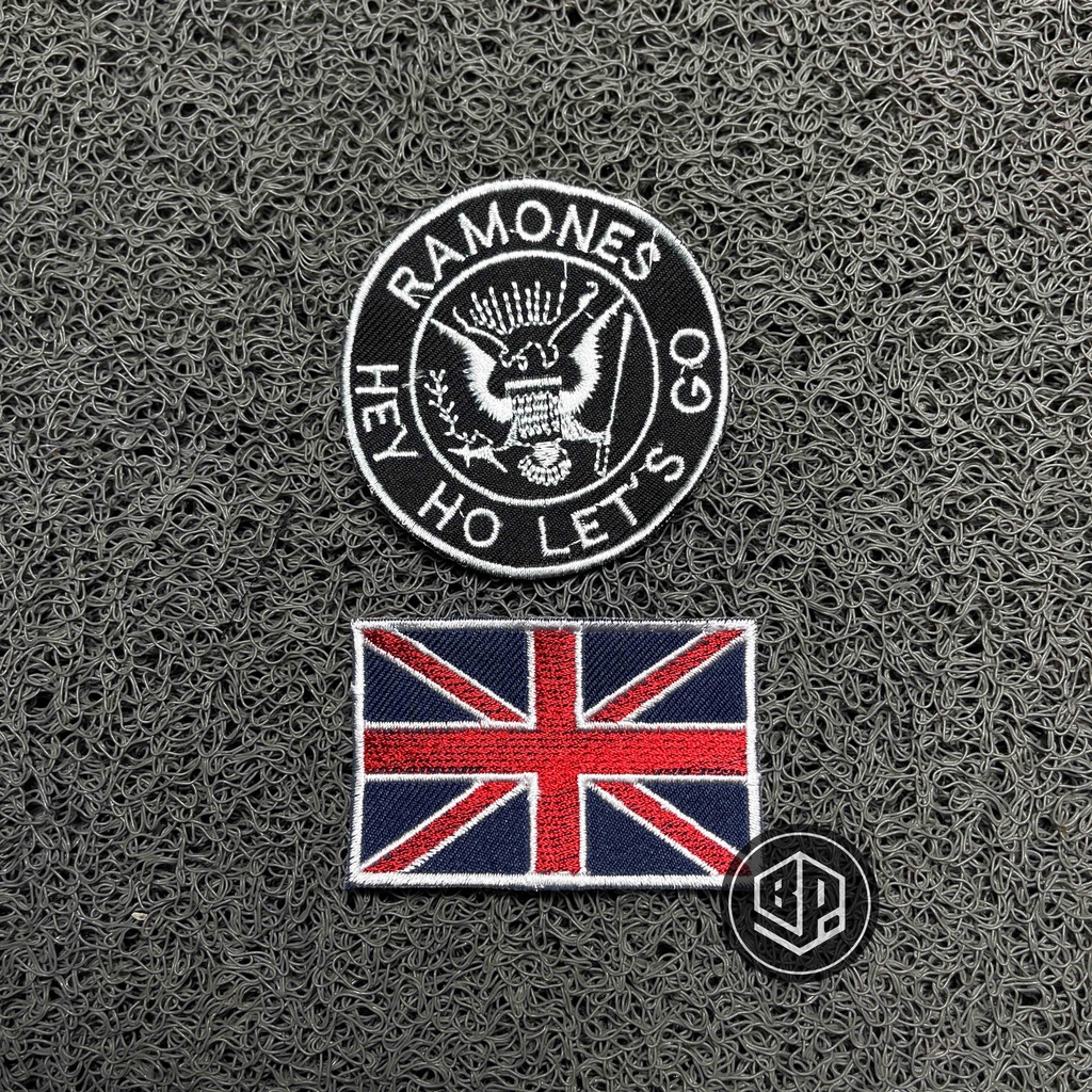 PATCH SABLON SATU SET PAKET EMBLEM RAMONES AKSEROIS JAKET