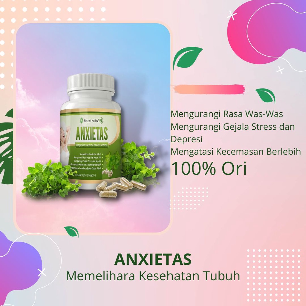 Jual Anxietas Herbal Obat Cemas Berlebih Was Was Depresi Anti