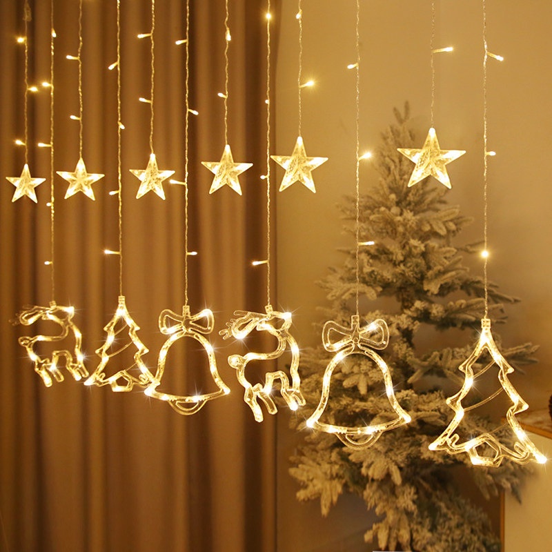 Lampu String Led Bentuk Snowflake Untuk Dekorasi Natal