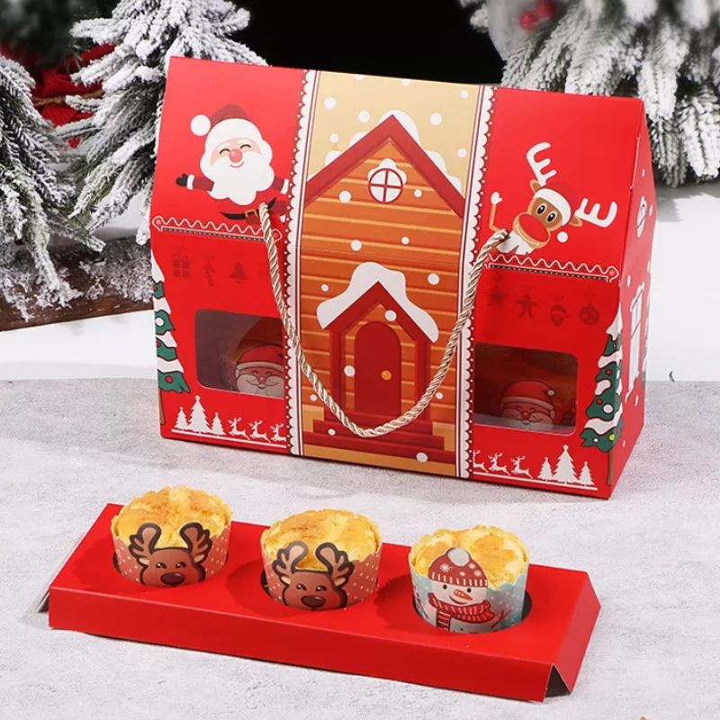 

(GB78) Gift Box Gabel Cupcake Natal/Christmas