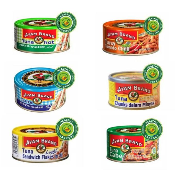 

AYAM BRAND Tuna All Varian Chunk in Oil Sandwich Cabe Hot Mayonaise Curry Olive Oil