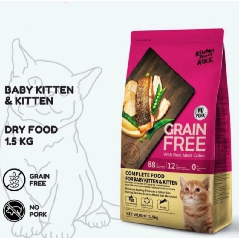 Kitchen Flavor KF Baby Cat & Kitten Dry Food 1.5kg