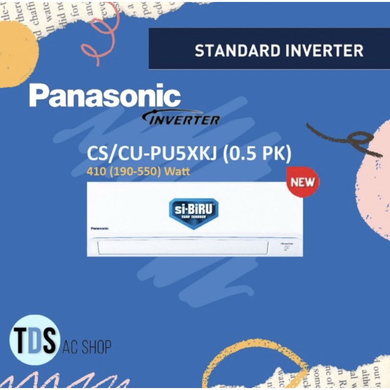 AC PANASONIC CS/CU-PU5XKJ - STANDARD INVERTER 1/2 PK (R32)