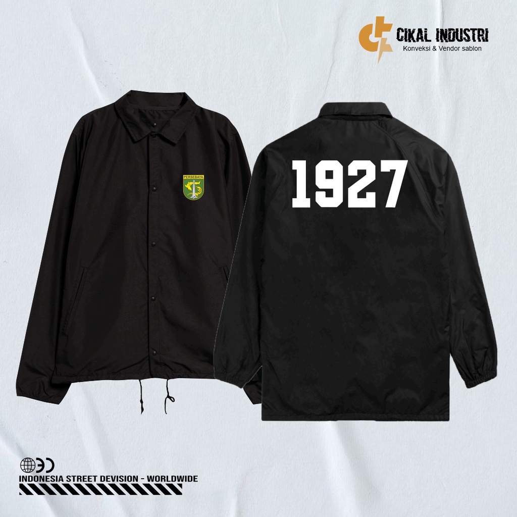 JAKET COACH PERSEBAYA SIMPLE LOGO 1927