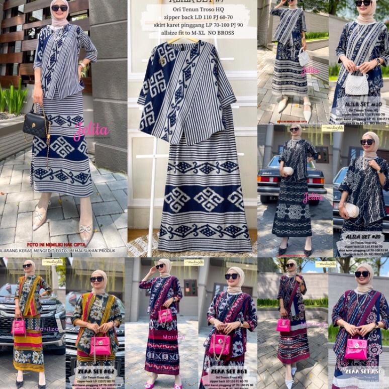 ALILA SET & ZEAA SET | Ori Tenun Troso HQ | Setelan Etnik Kondangan (KODE J9573)