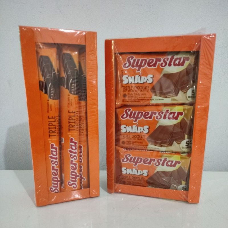 

SUPERSTAR TRIPLE CHOCOLATE 12x 16gr SUPERSTAR SNAPS 12x 28gr