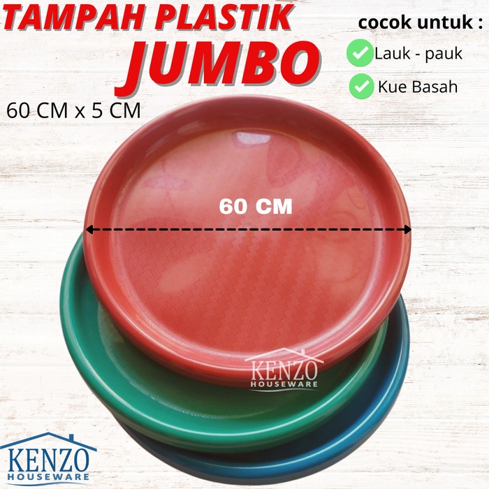 Nampan Tampah Plastik Bulat Jumbo Nampan Plastik Besar Murah 60 Cm