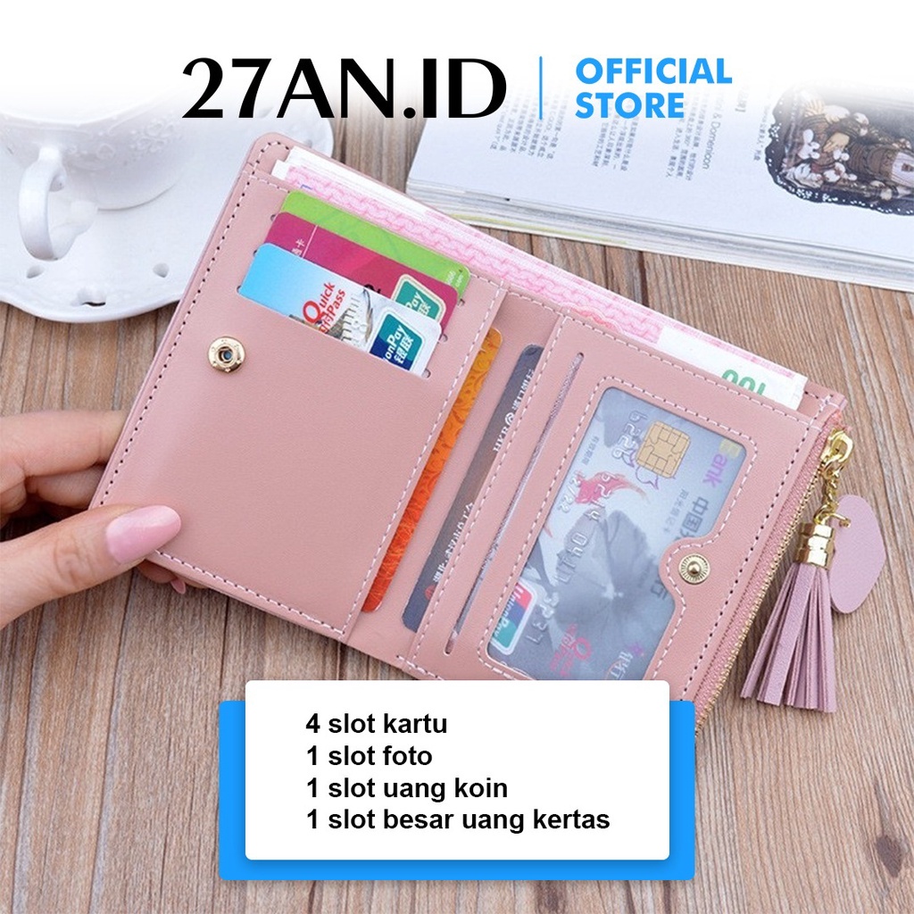 Dompet Wanita KEREN D50 import Murah Lipat Kecil Lucu Dan Cantik dompet import real pict C