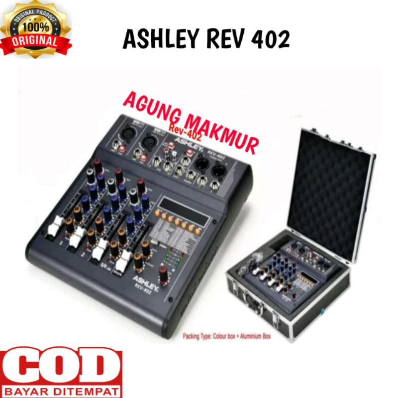 Mixer Ashley REV 402 Original Bluetooth 4 Channel - Mixer Ashley REV-402 rev402