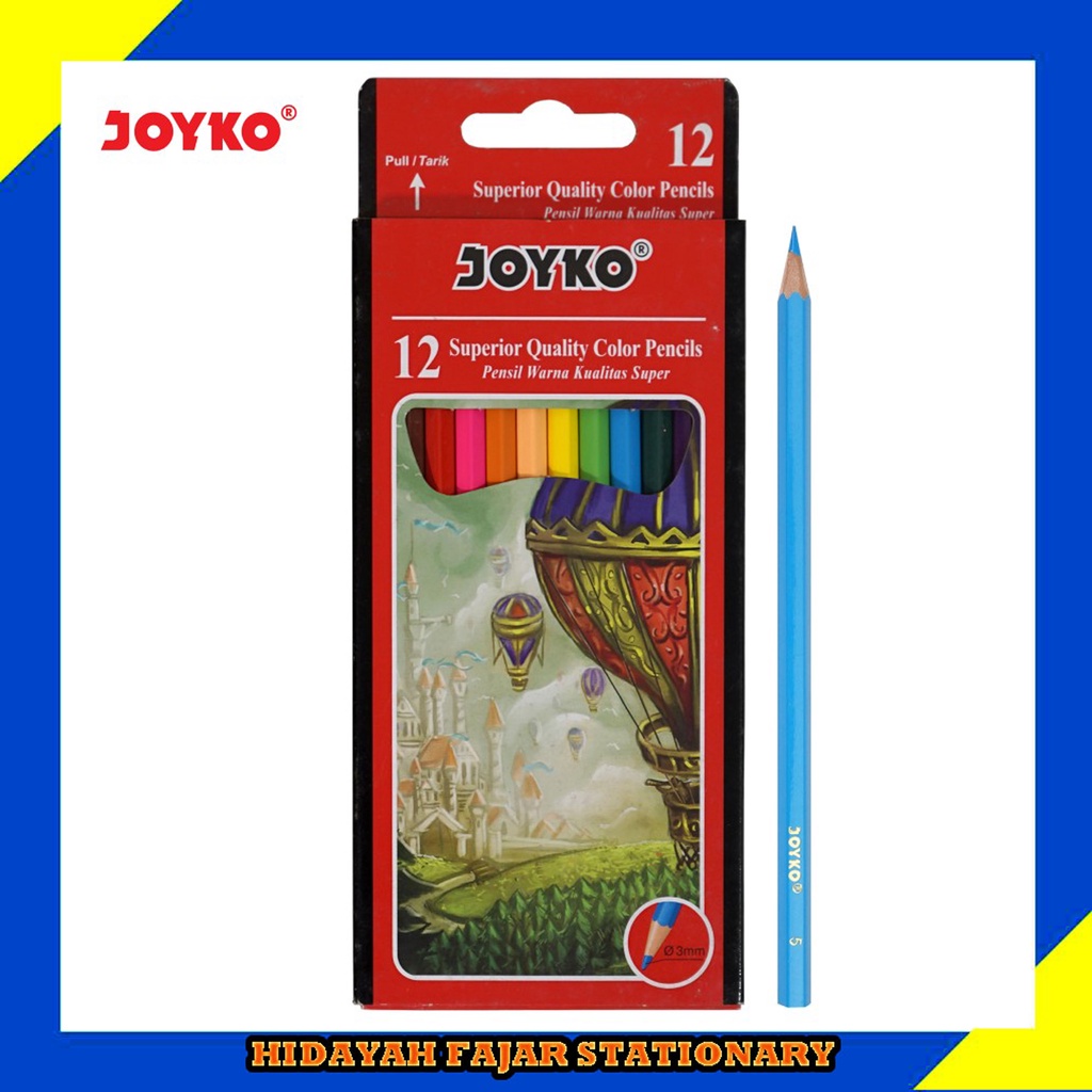 

Pensil Warna - Pensil 12 Warna Panjang Kualitas Super