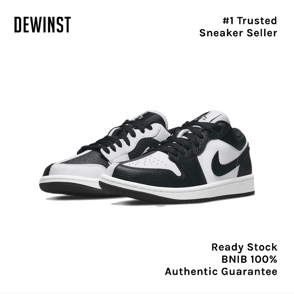 Air Jordan 1 Low SE Homage Split White Black Womens BNIB RESMI ORIGINAL