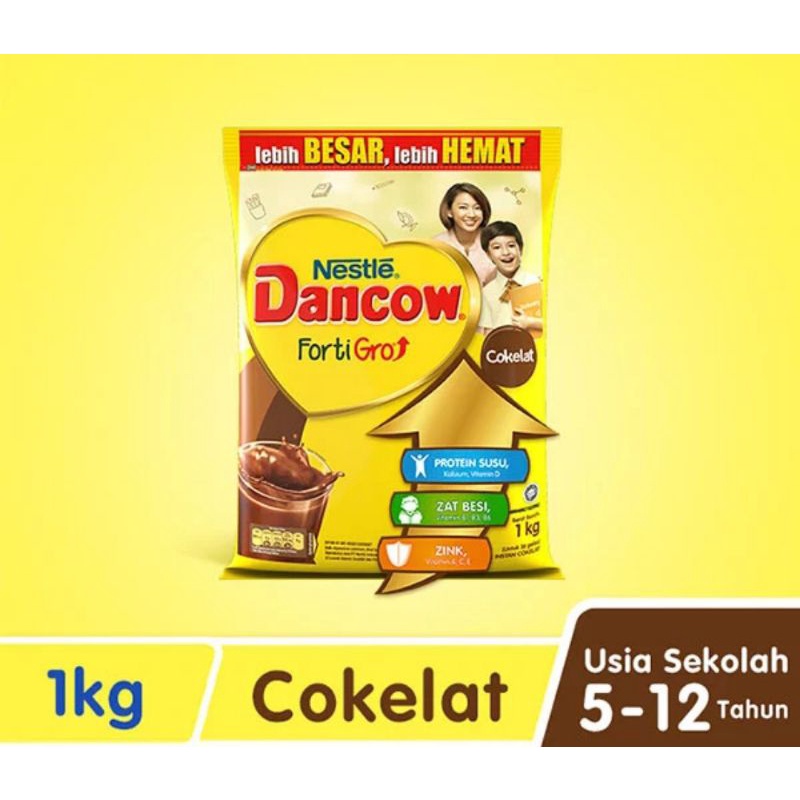 

DANCOW Enriched Fortigro Susu Coklat Pack - 1000g