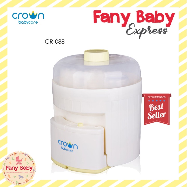 CROWN BABYCARE 6 BOTTLES ELECTRIC STEAM STERILIZER - STERIL BOTOL