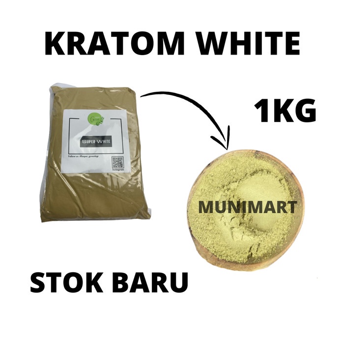 KRATOM WHITE POWDER PURIK TEH HERBAL KALIMANTAN