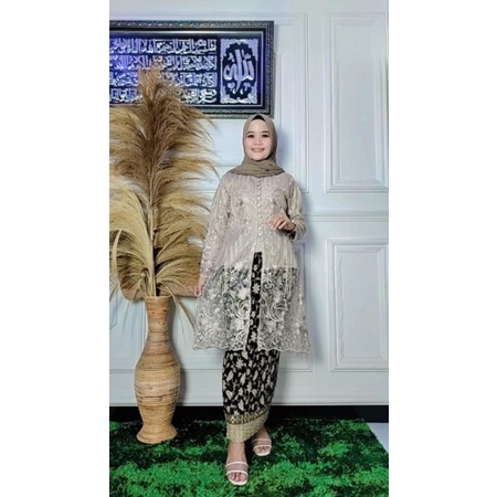 SET KEBAYA KANCING SERIBU / SET TUNIK BUSUI / KEBAYA PESTA / KEBAYA KURUNG / KEBAYA JUMBO WANITA / OUTFIT BAJU PESTA WANITA