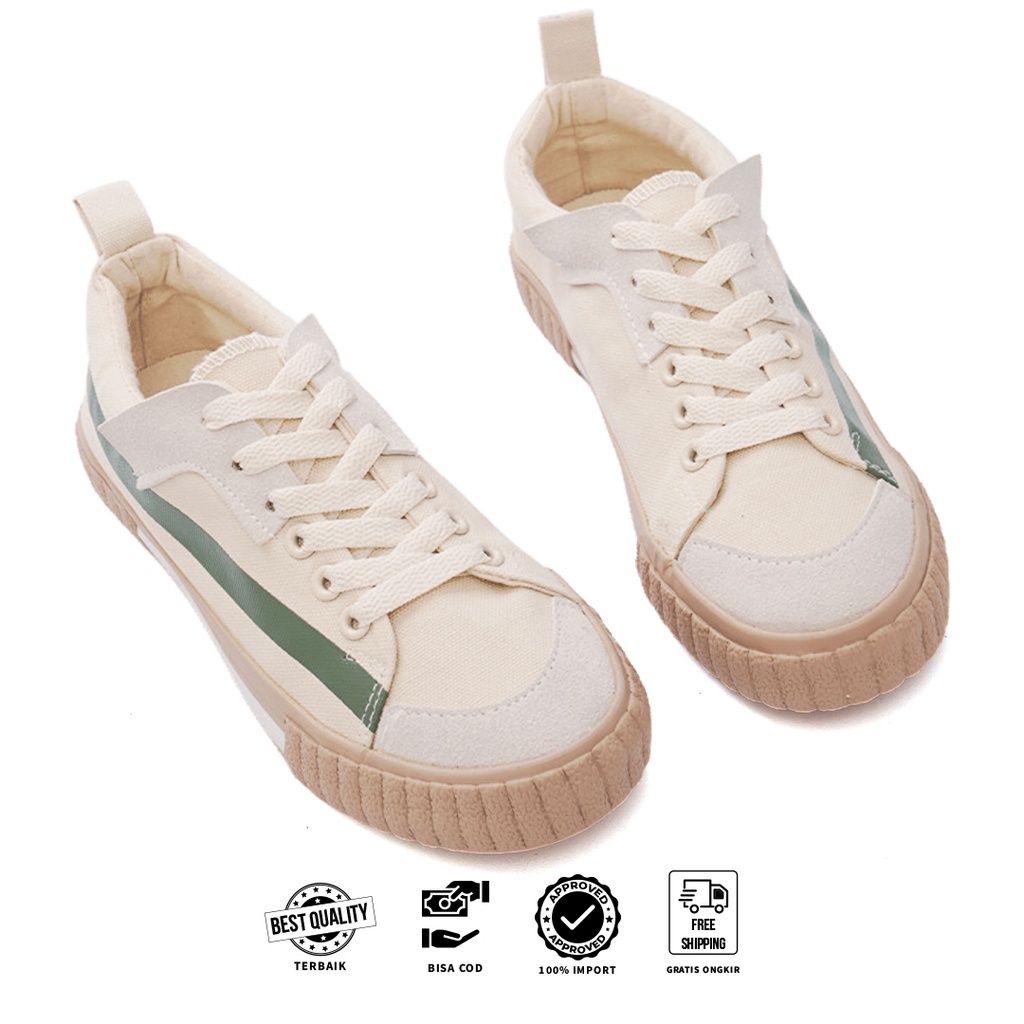 FREE KOTAK SEPATU!!! SALE!!! Sepatu Kanvas Wanita Impor Murah Kualitas Terjamin Model Terbaru - 801