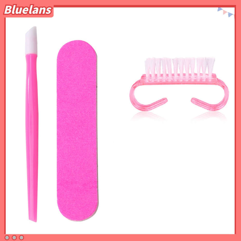 (In Stock) Kacamata Hitam Lensa Warna Warni ♡Set Alat Kikir Kuku DIY Untuk Nail Art