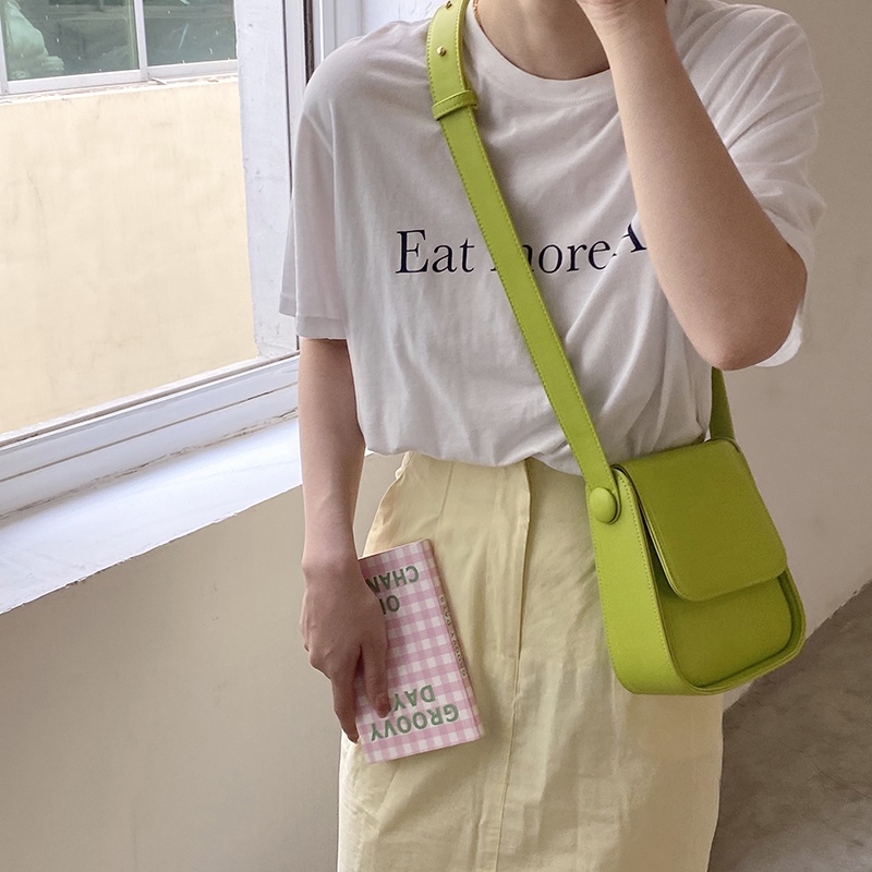 Suhao All-Match In Messenger Bag Wanita Musim Panas 2021 Baru Fashion Trendi Tas Sadel French Niche Tas Bahu Tas Ketiak