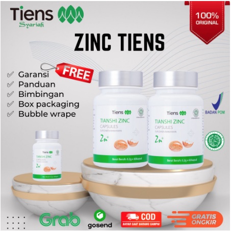Tianshi Zinc Zink Tiens Tiansi Tianzhi Capsule Capsules Kapsul Isi 60 Original Thiansi Tiensi Thiens