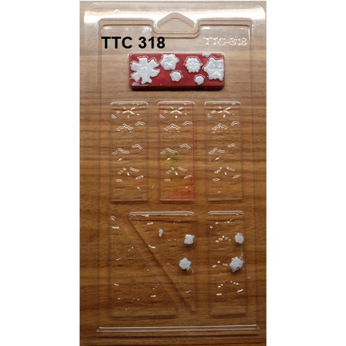 CETAKAN COKELAT MODEL PAGAR MOTIF SALJU / TTC 318