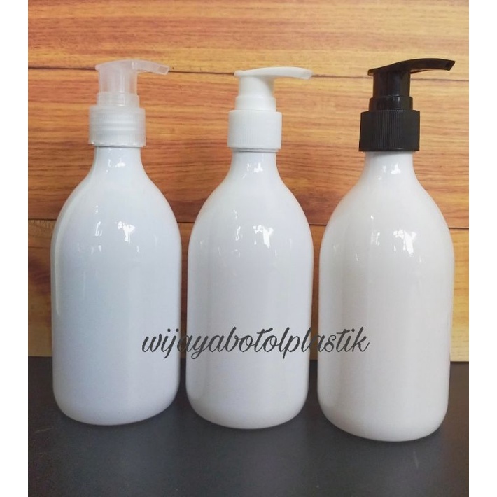 Botol Scarlett Pump Lation 300 Ml/Botol 300 Ml Putih/Botol Pump Lation Neck 24