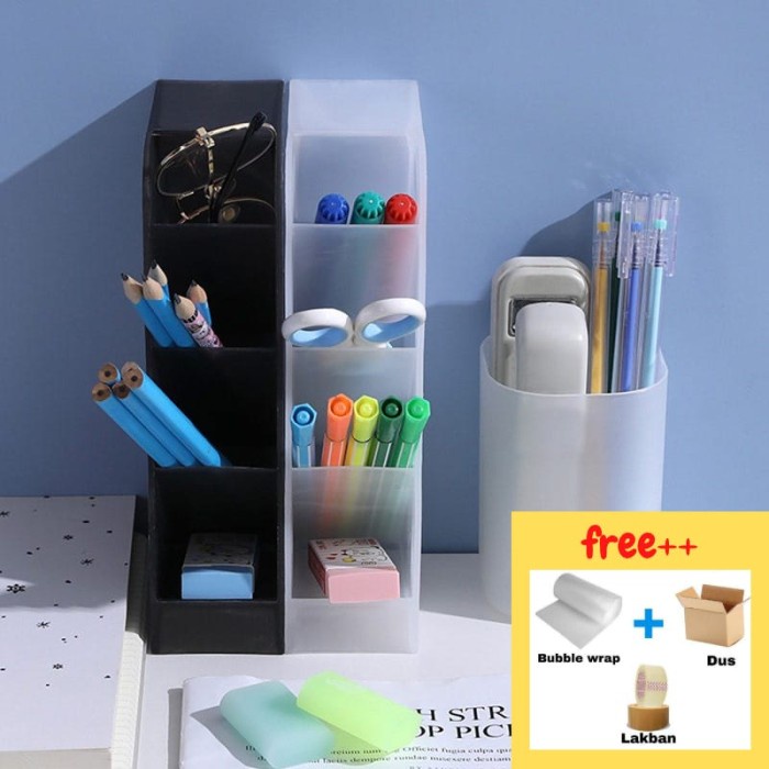 

Stationery Pen Holder Desktop Storage Box Kotak Pensil Pena - Minimalist Desktop