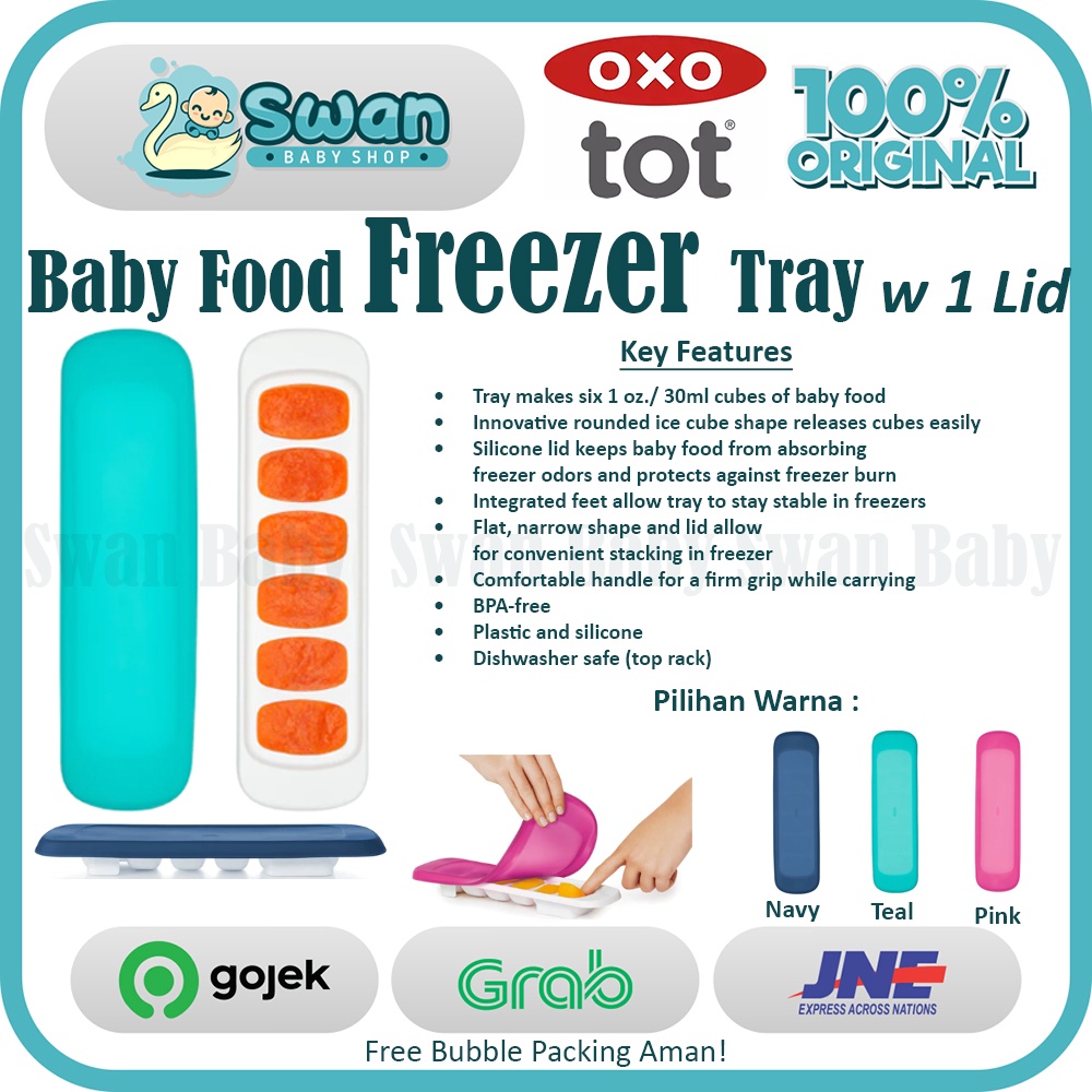 OXO Tot Baby Food Freezer Tray With Silicone Lid 1pc