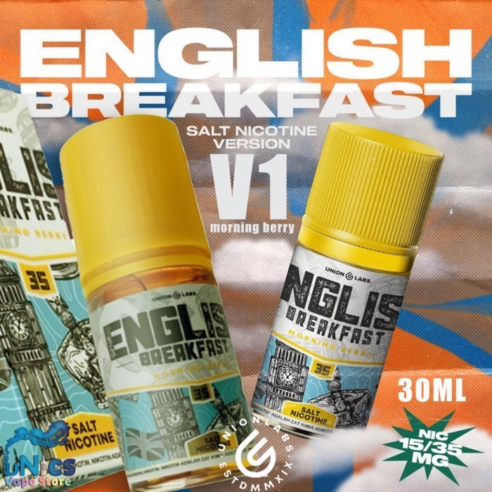 Saltnic English Breakfast V1 Morning Berry 30ml 15mg 35mg Salt By Unionlabs