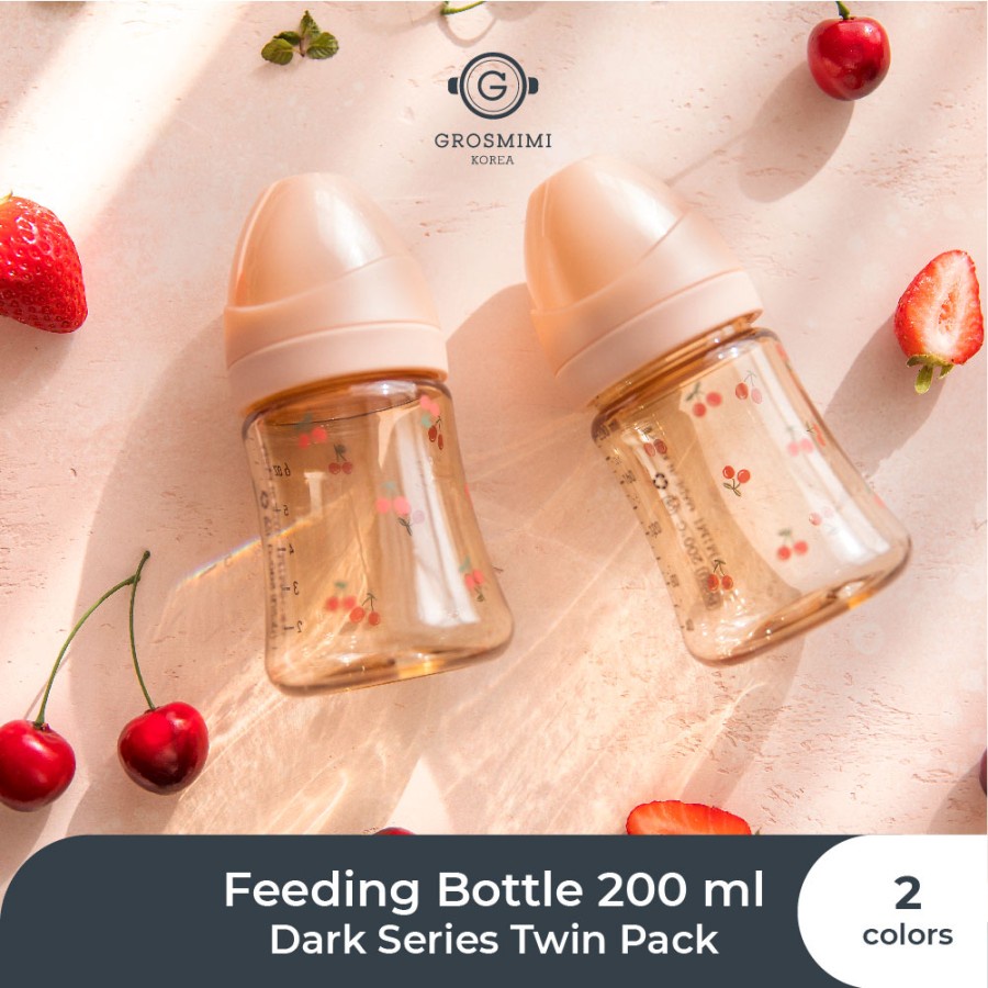 GROSMIMI PPSU Cherrish Feeding Bottle Twin Pack