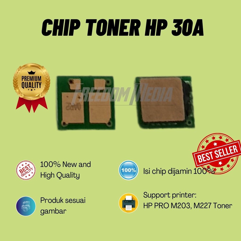 Chip Toner CF230A 30A - HP LJ PRO M203 M227