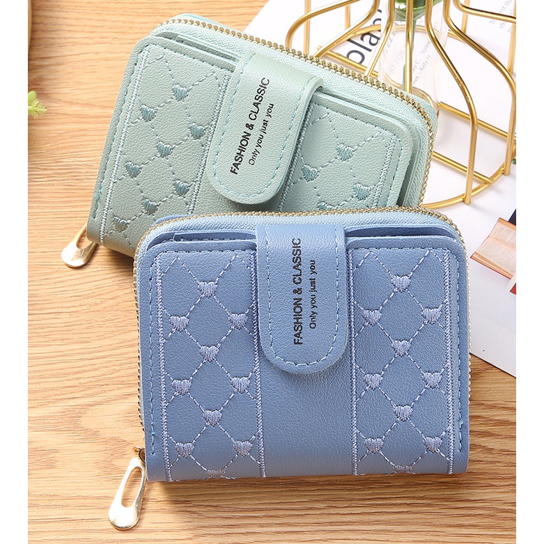 Dompet Lipat Mini Wanita Cute Fashion Wanita Dompet