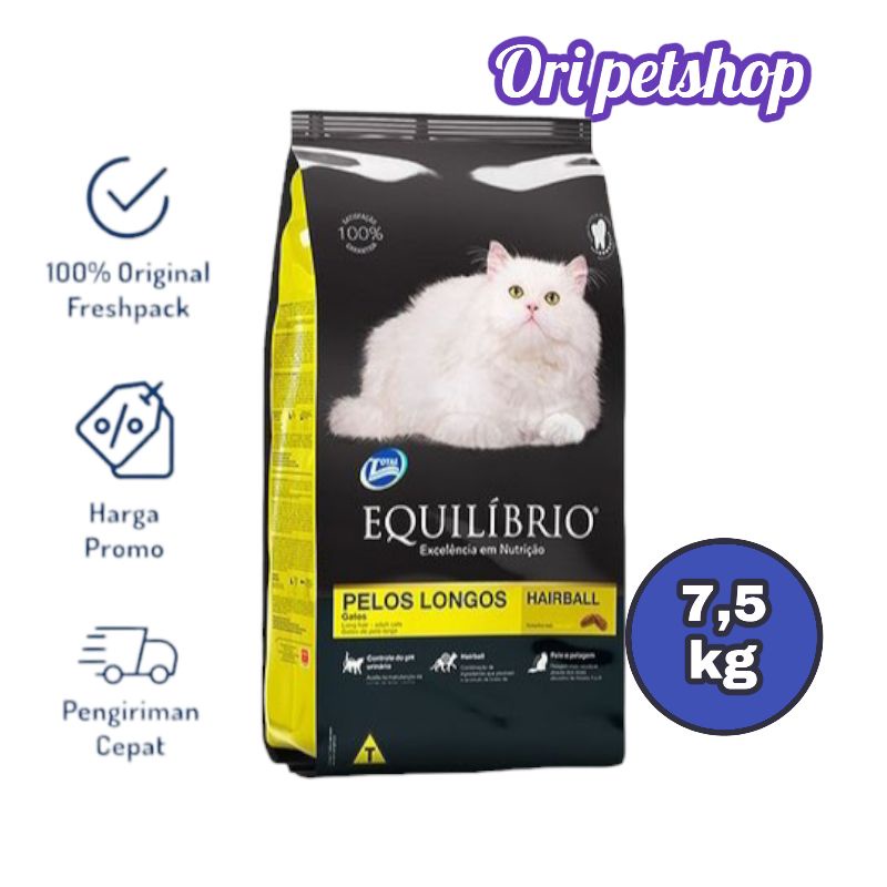Grab Gojek Only makanan kucing equilibrio adult persian 7,5 kg