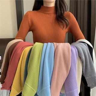 DAISY TURTLENECK KNIT SWEATER RAJUT/INNER RAJUT KERAH TINGGI PRESS BODDY