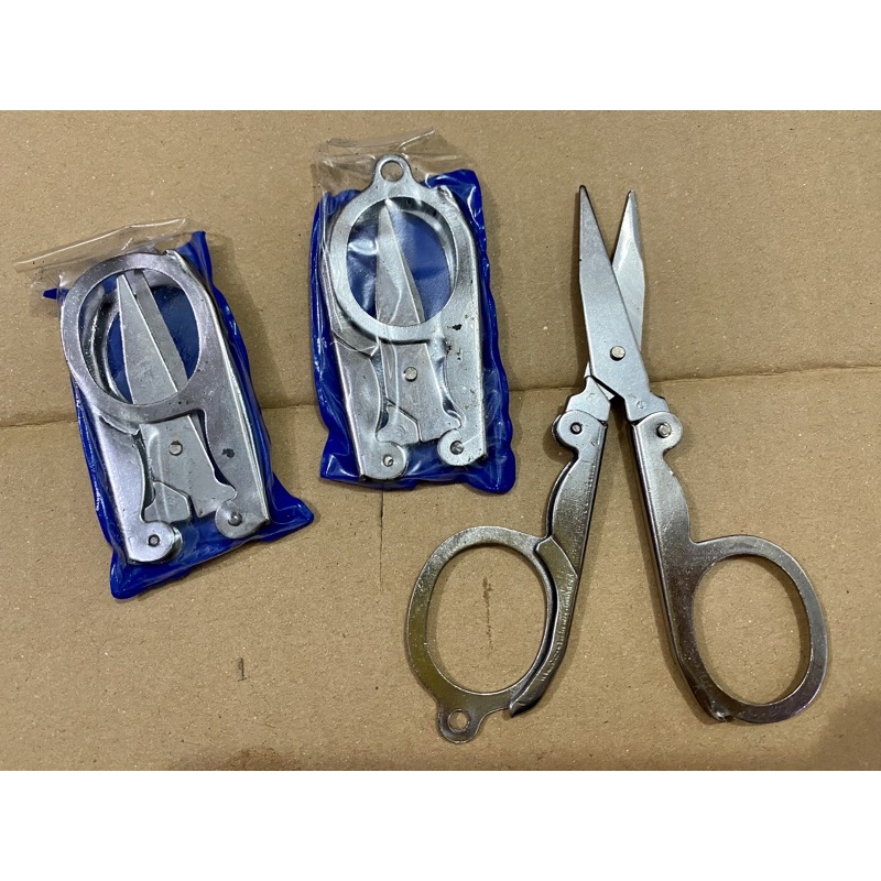 gunting lipat / gunting lipat stainless steel 12cm / gunting lipat portable / gunting travelling