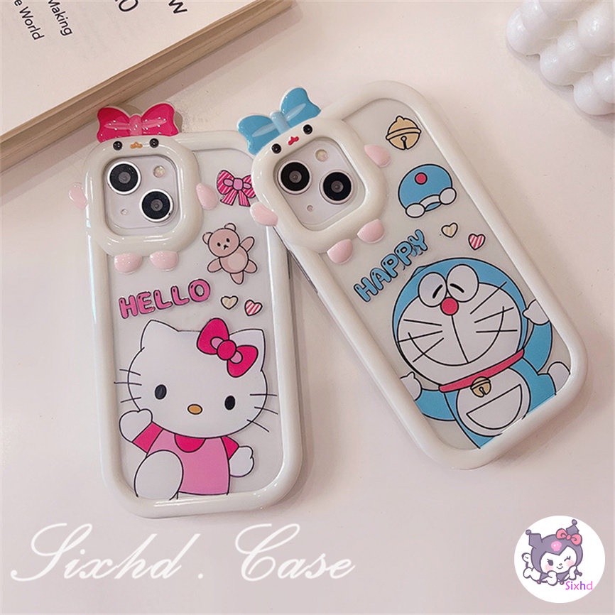 Redmi 12C 10C 10A 9T Note 11s 10s 11 10Pro 9A 9C A1 A1+ Xiaomi 12 11Lite Poco X3Pro NFC F3 M3 M4Pro 5G 3D Small Monster Phone Casing Couple Cartoon Jingle Cat Case Phone Soft TPU Cover