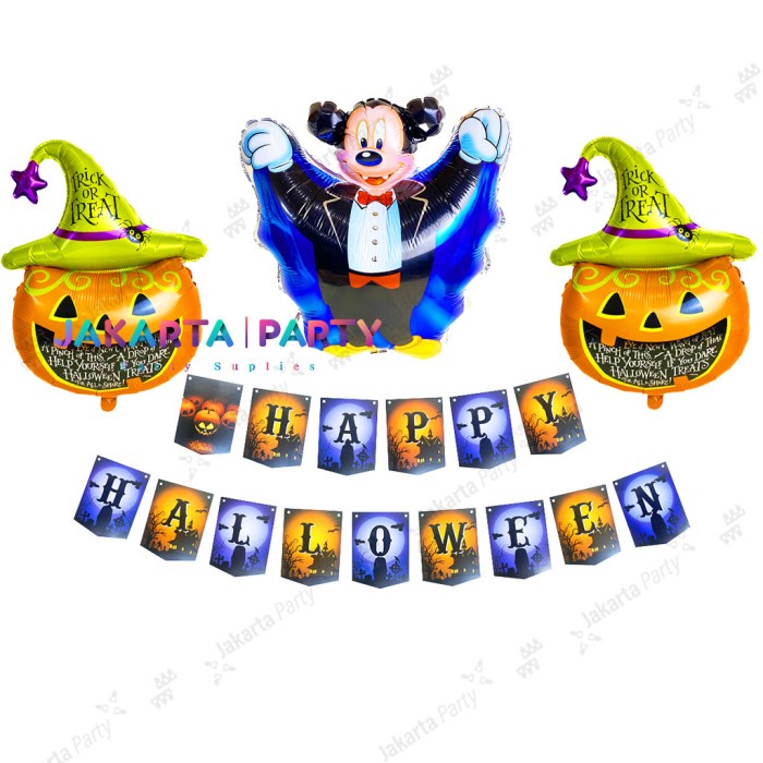 Paket Dekorasi Halloween #5 / Paket Set Balon Halloween