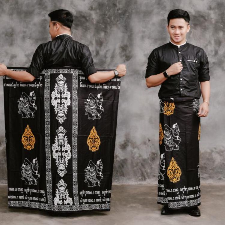 SARUNG BATIK WAYANG | SARUNG PRIA TERBATIK | GUNUNGAN | TERSARUNG WAYANG | SARUNG MAHDA "BRM.18Oc22ˢ
