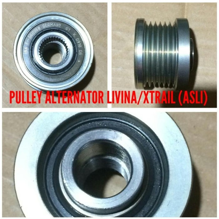 SPAREPART - Pulley Alternator Nissan Livina 1.5/xtrail T30 AKSESORIS MOBIL - OTOMOTIF