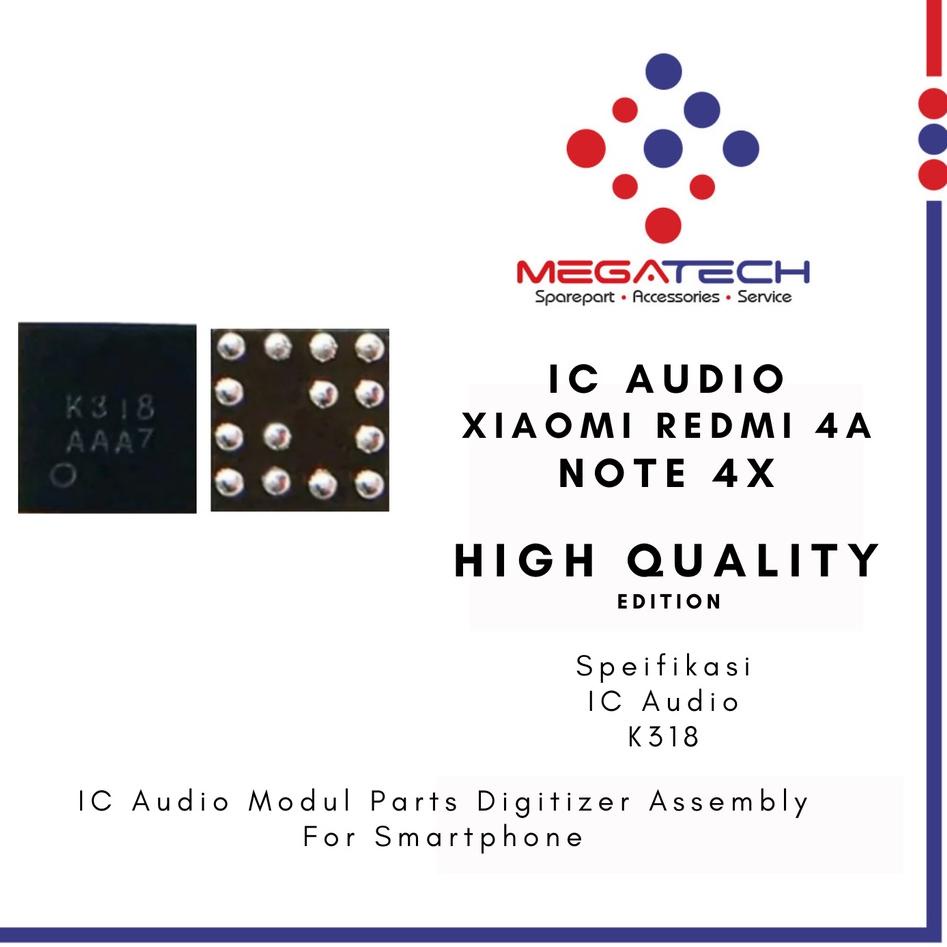 Belanja Mantap--IC Audio Xiaomi Redmi 4a / IC Audio Xiaomi Redmi Note 4x K318