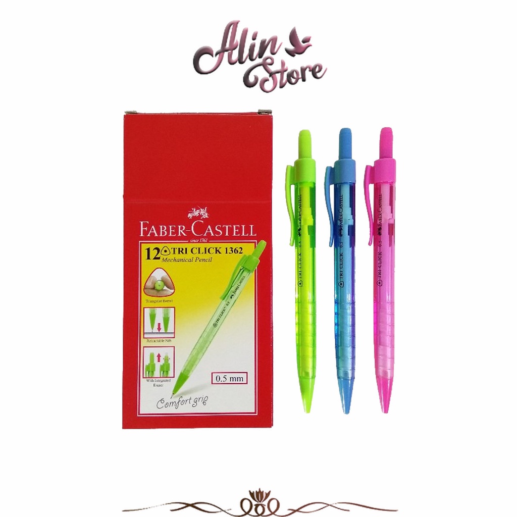 

Pensil Mechanic / Pensil Isi Ulang Tri Click 0.5 Mm Faber Castell