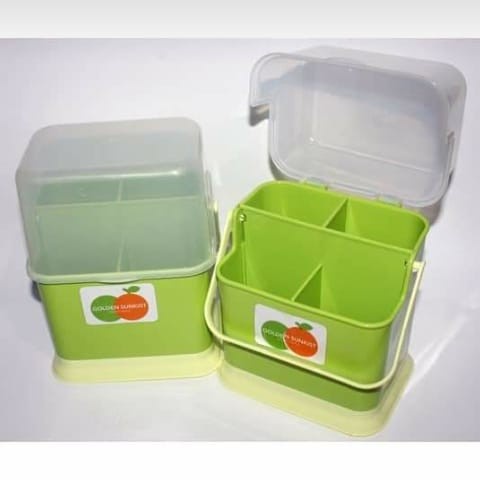 Tempat Sendok Tutup Segi Hijau Type TSS-1027