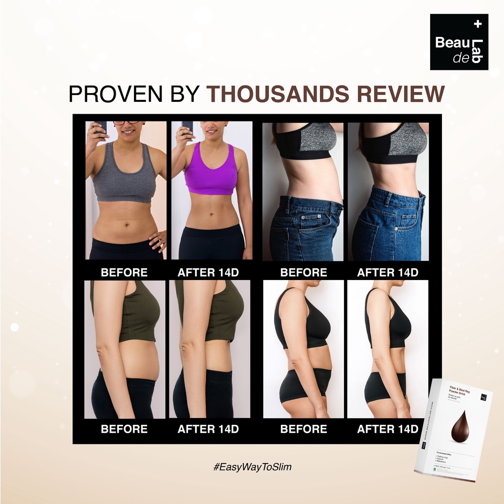 Paket Bundling 1 | Slimming Package Beaudelab | Fiber Drink Beaudelab | Fiber Rasa Coklat | SlimFazz Tea Drink | Teh Diet Detoks | Suplemen Pelangsing Herbal-1