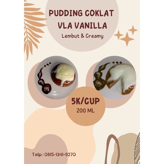 

Puding cokelat vla vanilla