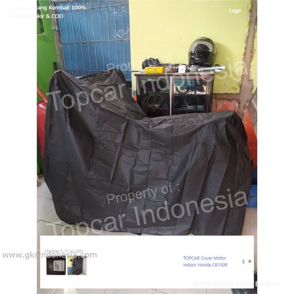 TOPCAR Cover Vespa All Varian Primera Sprint Penutup Pelindung Mantel Jas Motor Non Waterproof